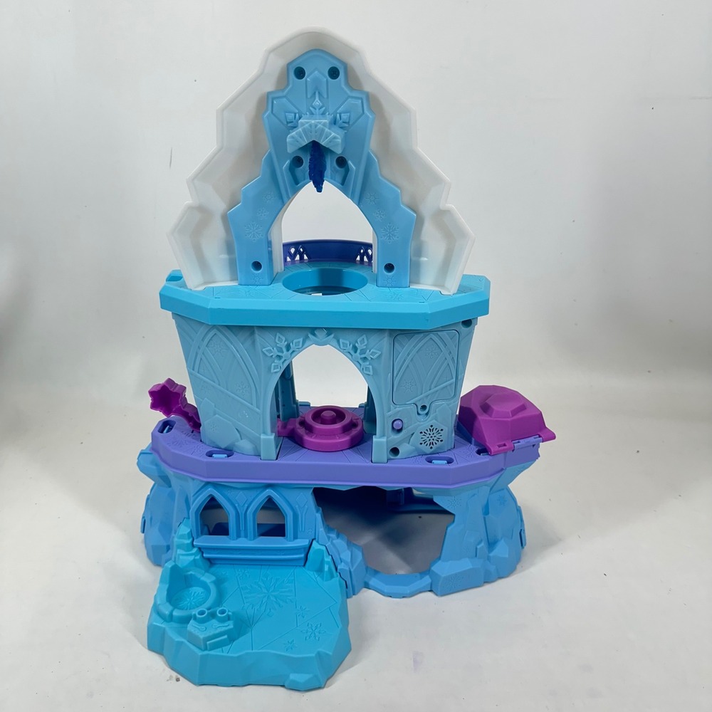 Fisher-Price Little People Disney Frozen Elsa Ice Palace Playset Anna & Elsa - Picture 7 of 9